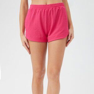 Trina Turk Skyfall Terry Shorts Hot Pink Size XL NWT